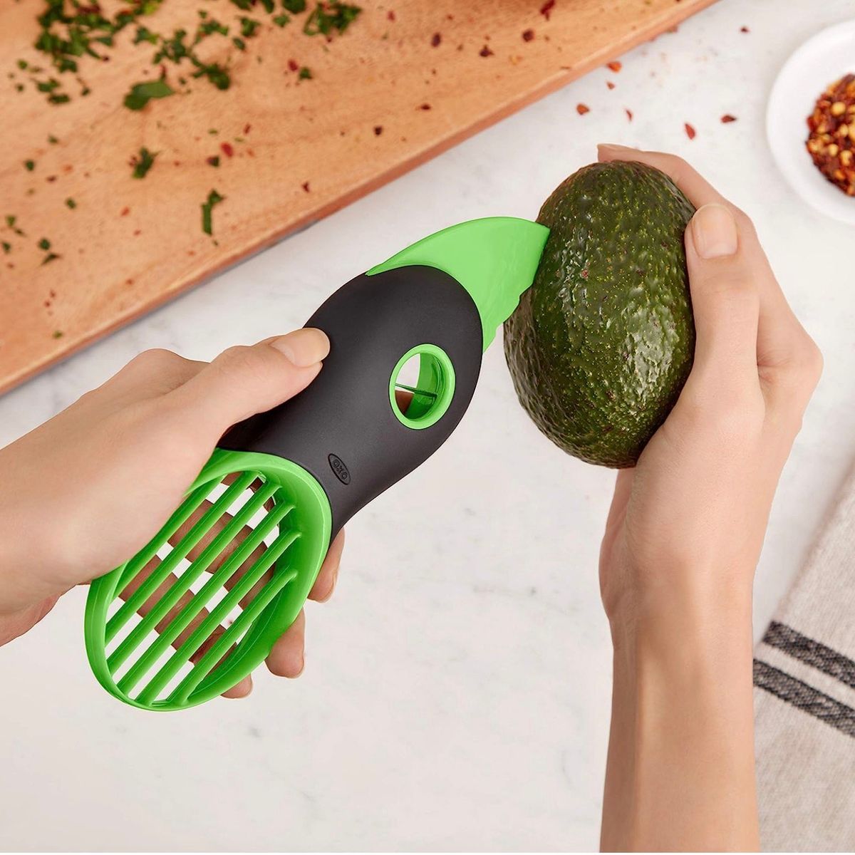 GENERICO - Cortador De Palta 3 En 1, Excelente Calidad