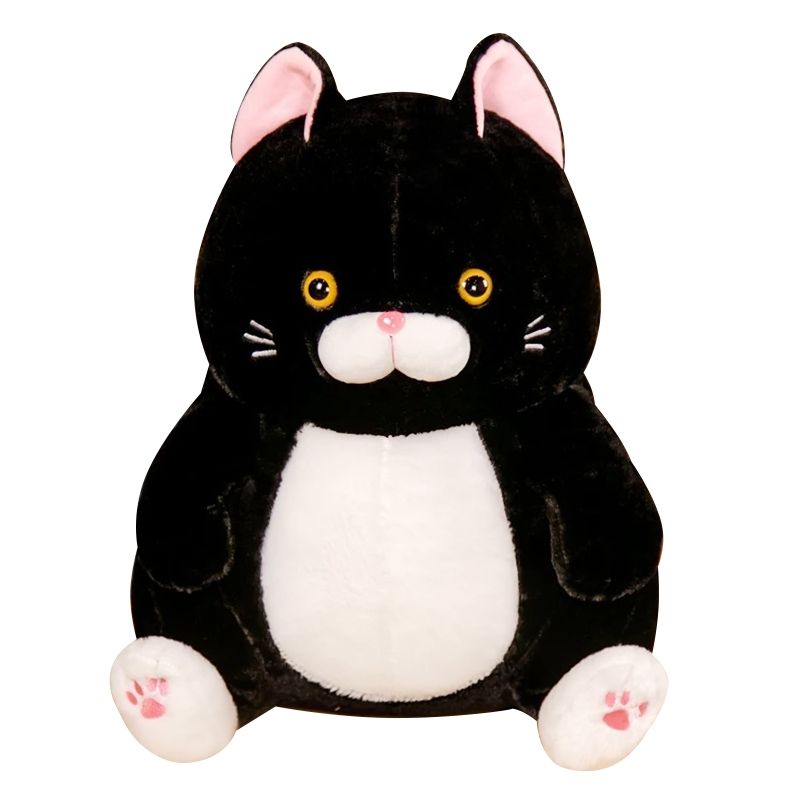 GENERICO - Peluche gato negro gordito sentado