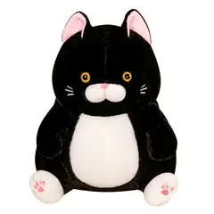 GENERICO - Peluche gato negro gordito sentado