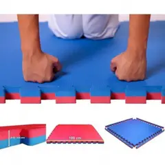 GENERICO - PLANCHA TATAMI 40MM ROJA AZUL