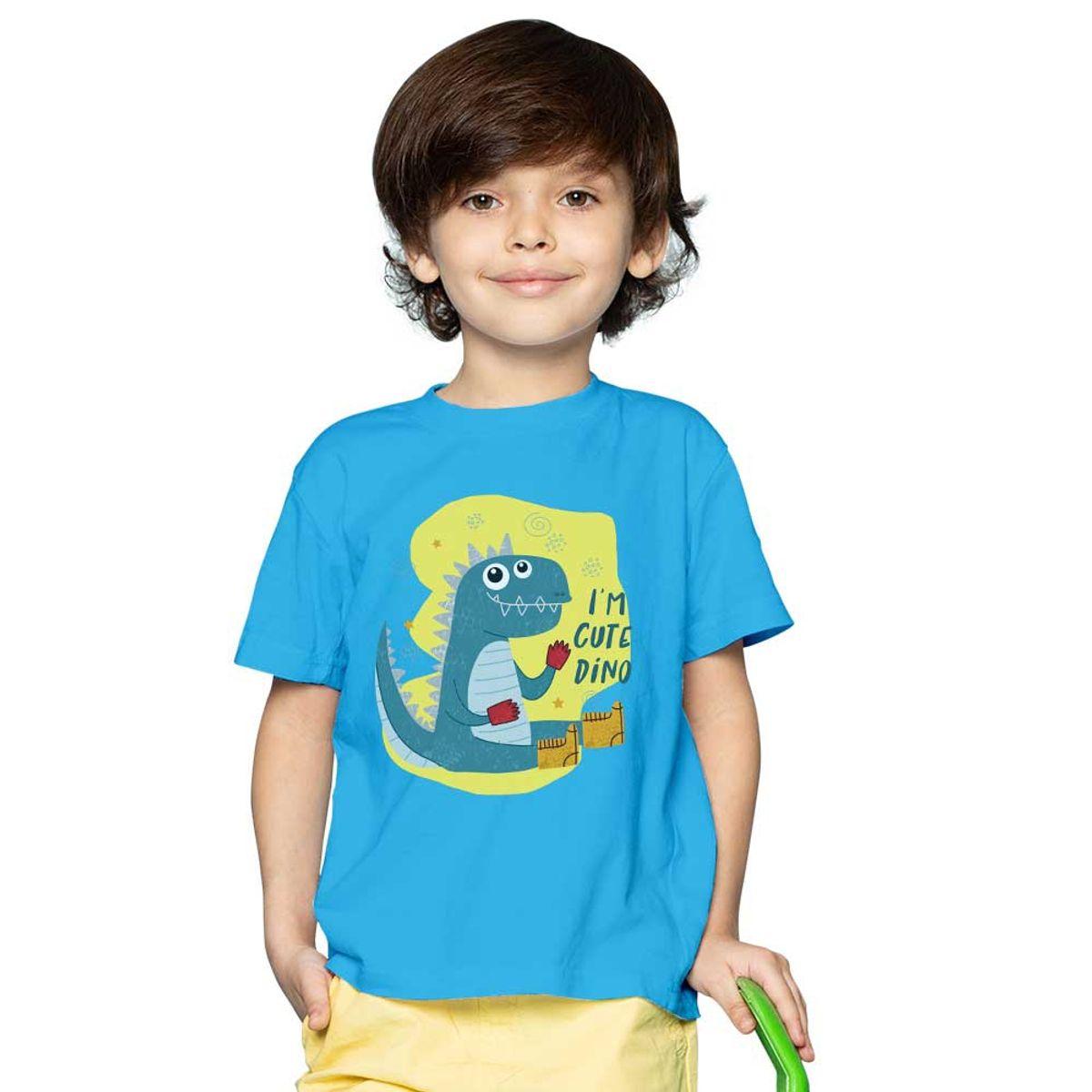GENERICO - Polera Niño DTF Bagú Cute Dino 623 M/Corta