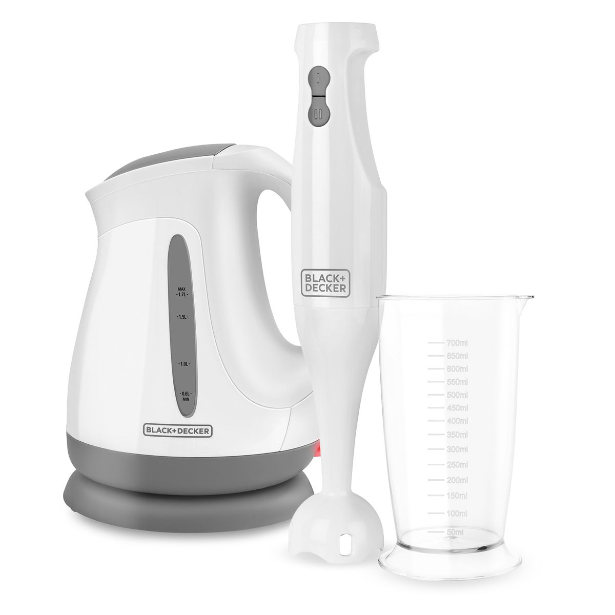 BLACK+DECKER - Pack Black+Decker Batidora Inmersión HB2400/Hervidor JKC681