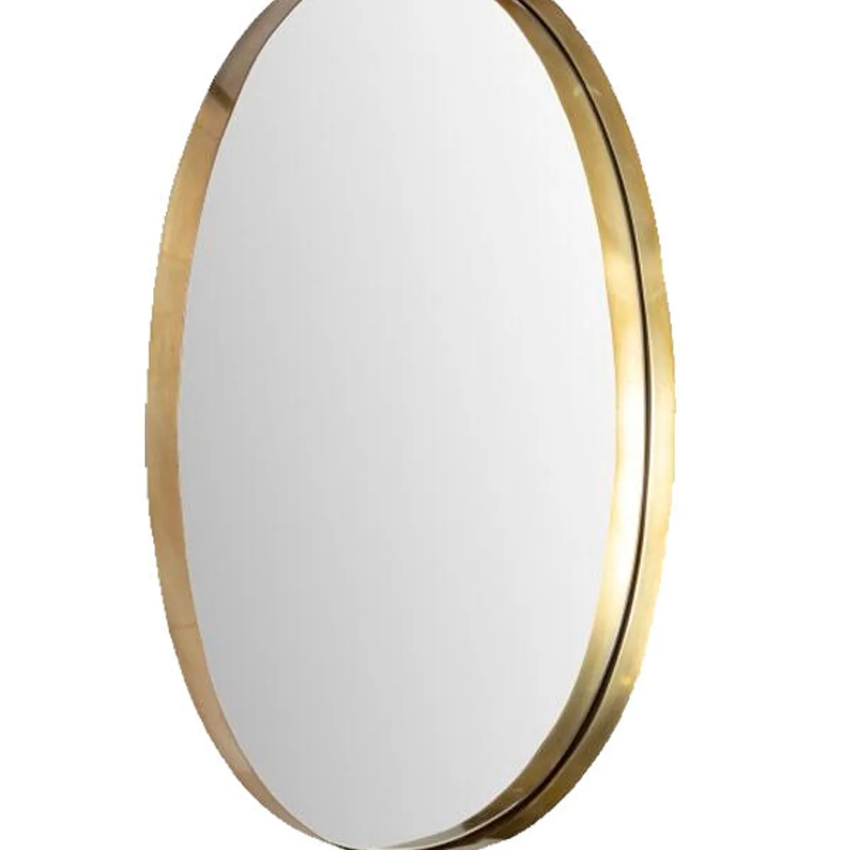VGO - Espejo ovalado metalico dorado