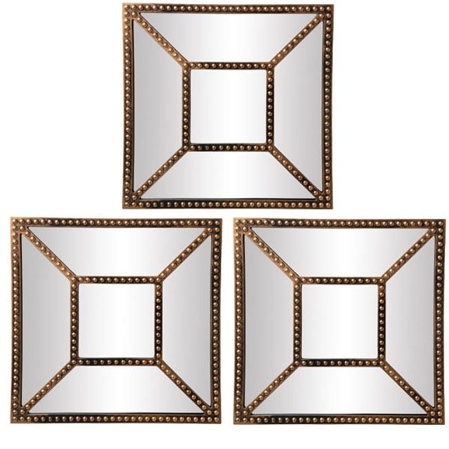 VGO - Set de 3 espejos para colgar