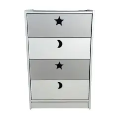 MUEBLES KIDS - Cajonera de 4 cajones