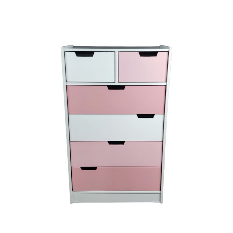 MUEBLES KIDS - cajonera de 6 cajones rosa kandoo