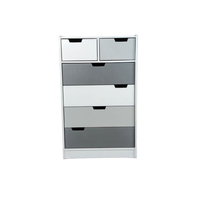 MUEBLES KIDS - Cajonera de 6 cajones gris kandoo