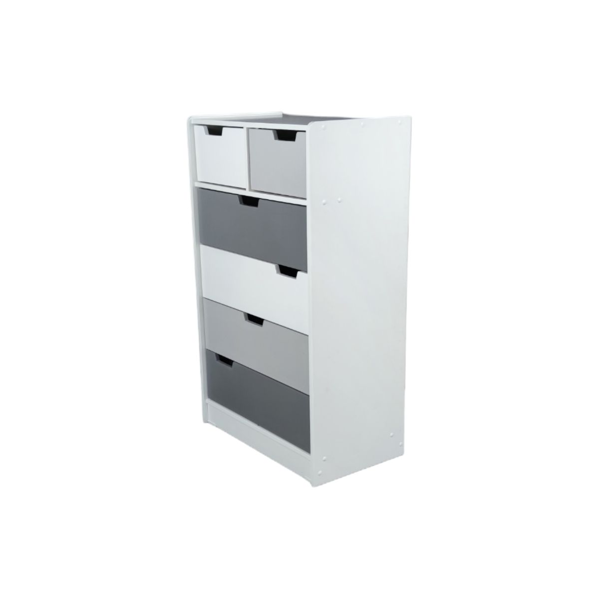 MUEBLES KIDS - Cajonera de 6 cajones gris kandoo