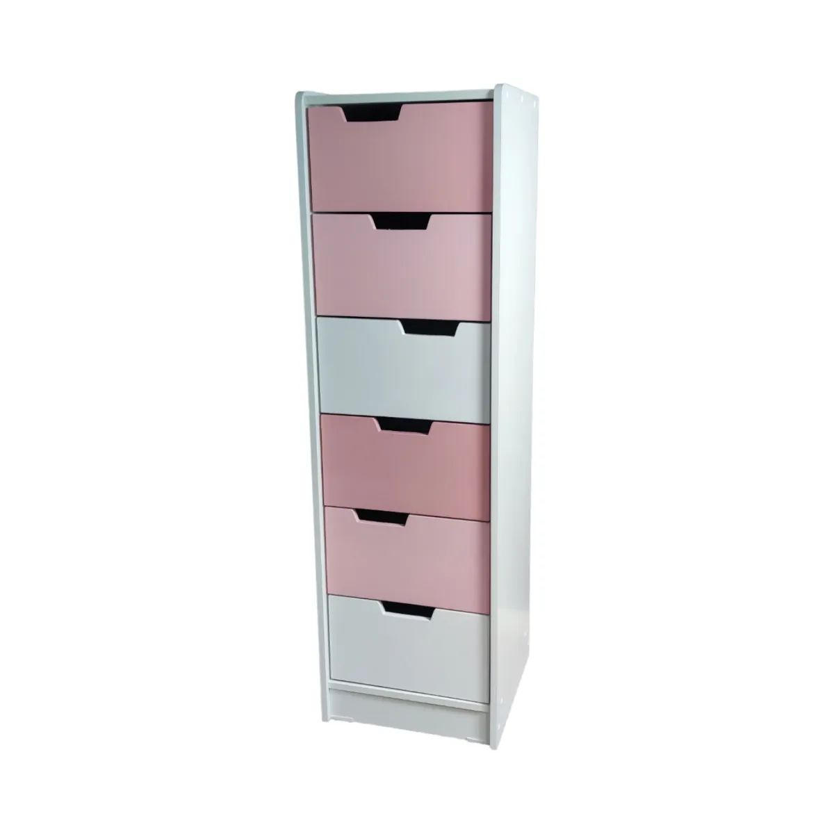 MUEBLES KIDS - Cajonera SLIM 6 cajones rosa kandoo