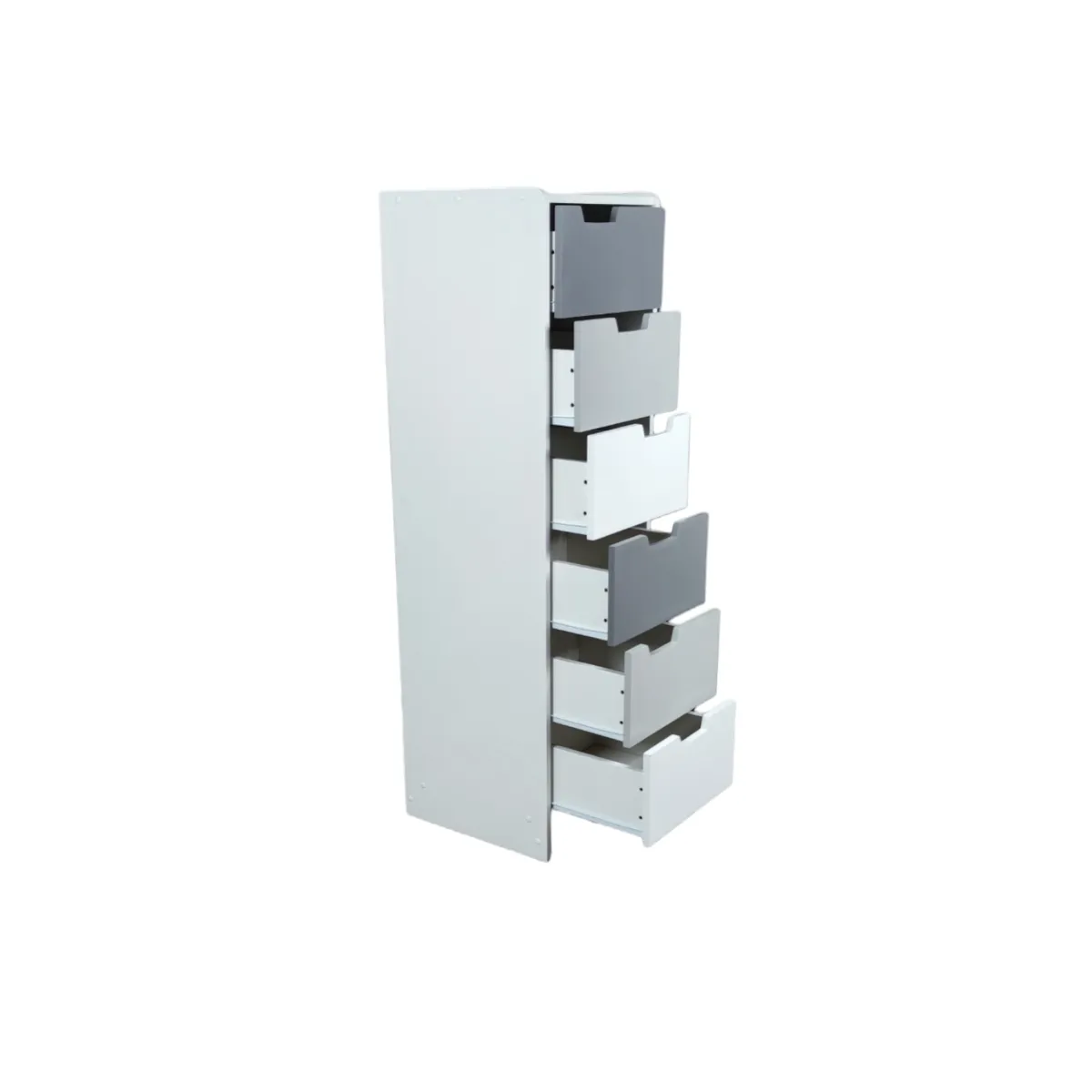 MUEBLES KIDS - Cajonera SLIM 6 cajones gris kandoo