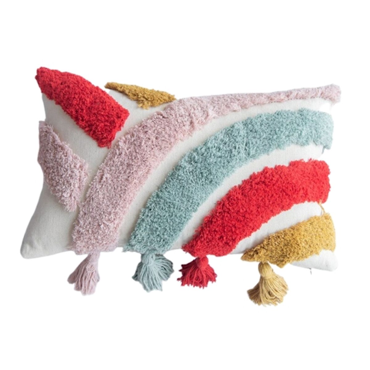 SANTU HOME & DECO - Cojín con Funda Bordado 30 x 50 cm Multicolor