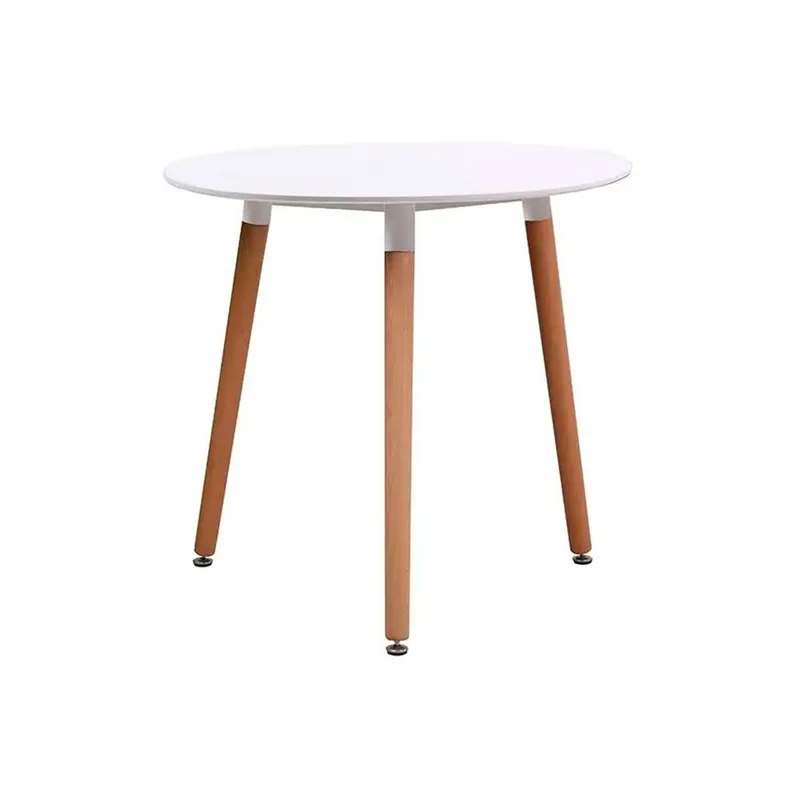 REMATIME - Mesa De Comedor Jari Redonda 80cm Blanco Rematime