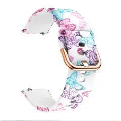 GENERICO - Correa Compatible Samsung Watch Active 1 & 2 Mariposa 20mm