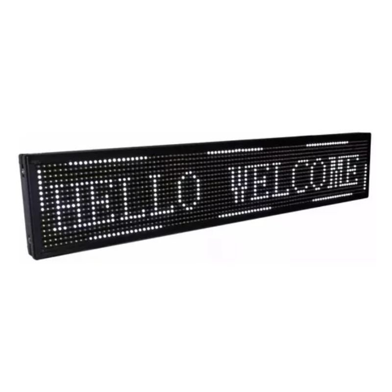 GENERICO - Letrero Led Luminoso Programable Inalámbrico Wifi Blanco Frío