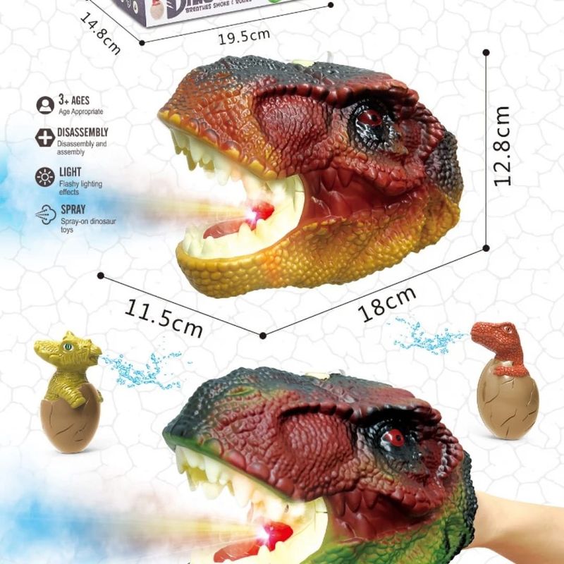 GENERICO - Juguete Tiranosaurio T-Rex Con Sonido - Luz Y Vapor