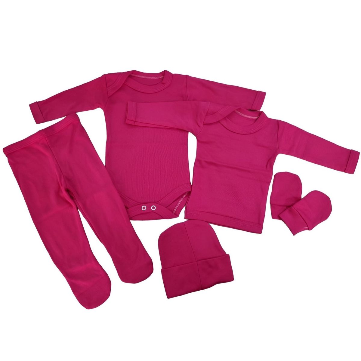 AGW - Pack 3 Ajuar Bebé Cítricos (niña). 15 Unidades