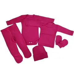 AGW - Pack 3 Ajuar Bebé Cítricos (niña). 15 Unidades