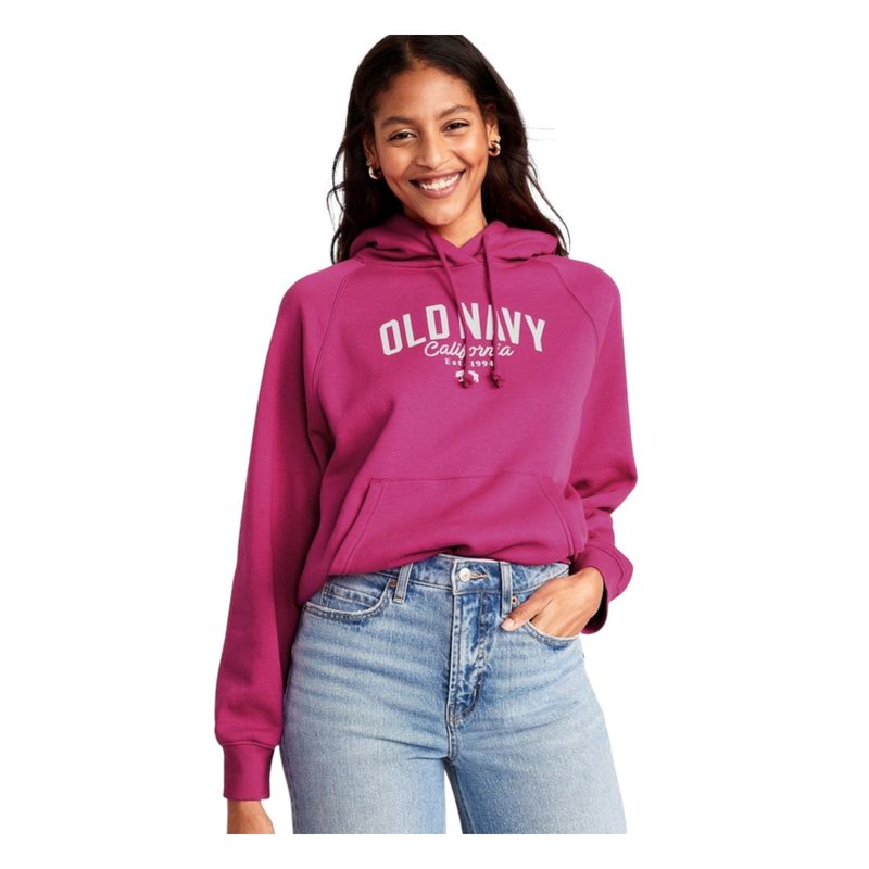 OLD NAVY - Polerón Con Gorro Sin Cierre Ono Logo Morado OLD NAVY