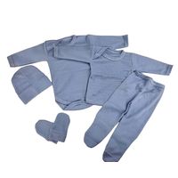 Pack 3 Ajuar Bebé Rayas (niño). 15 Unidades