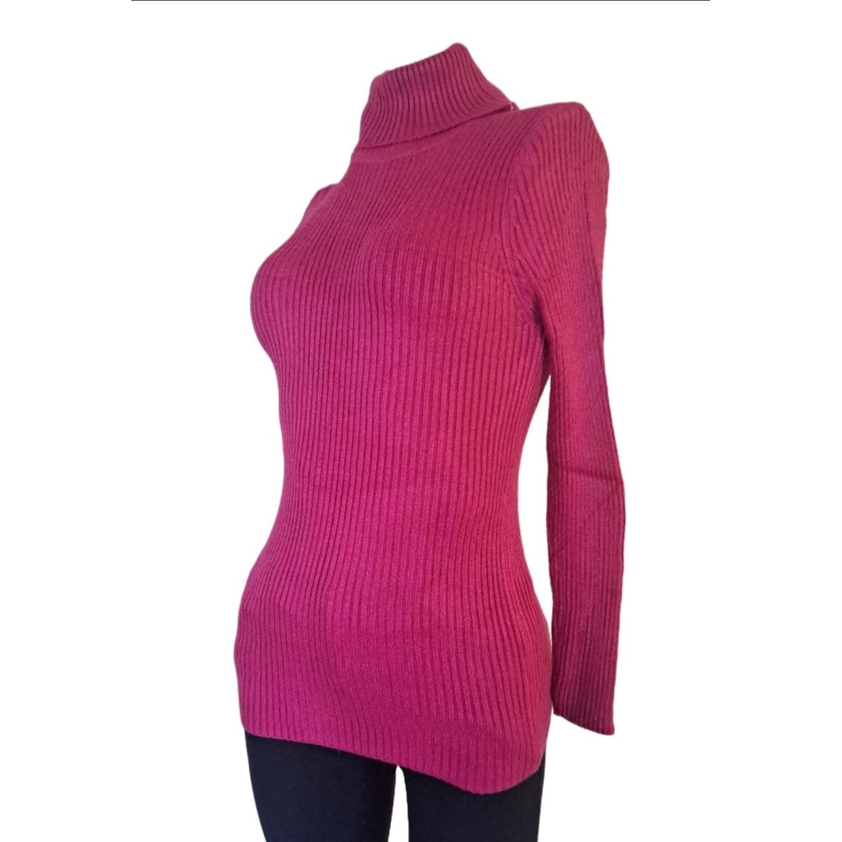 GENERICO - Beatle Chaleco Sweater clásico liso cuello doble otoñoinvierno
