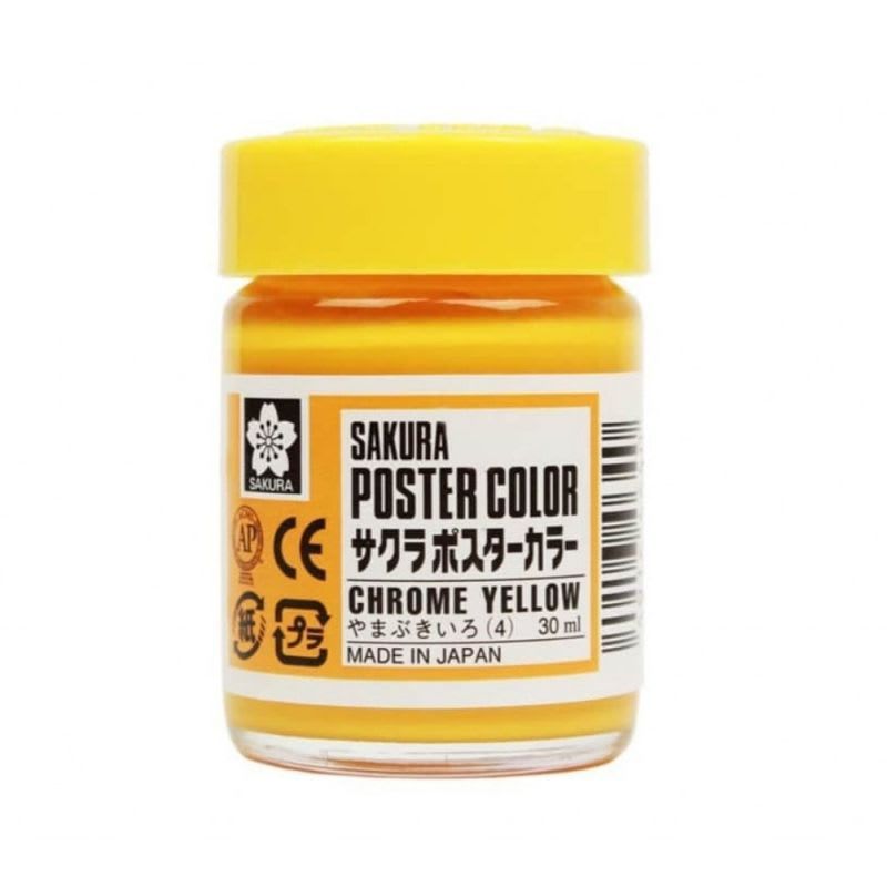 SAKURA - Témpera Profesional Poster Color Sakura Amarillo Cromo 30ml