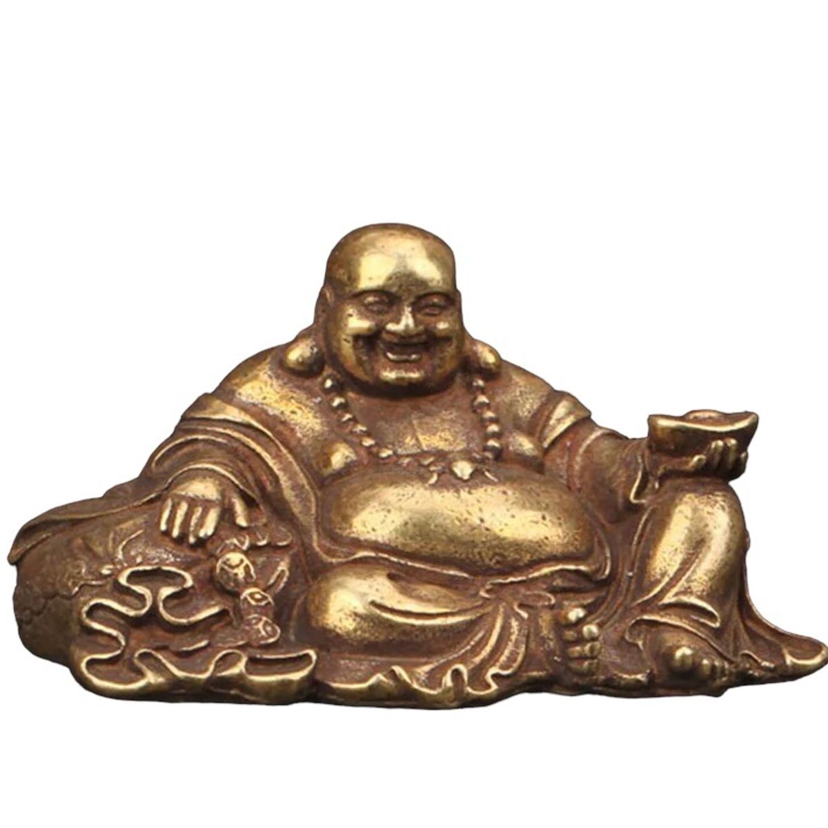 GENERICO - Buda Gordo Mini Estatua Buda Gordo Hincado Decorativo