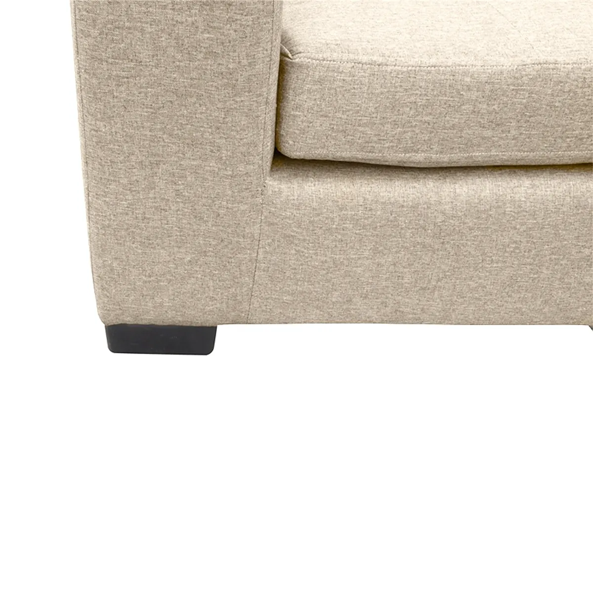 SOFAS HOME - SECCIONAL ROMA FELPA BEIGE  3 CUERPOS