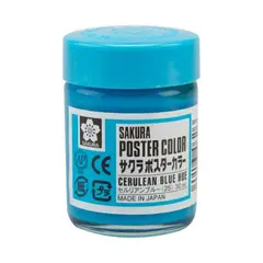 SAKURA - Témpera Profesional Poster Color Azul Cerúleo 30ml