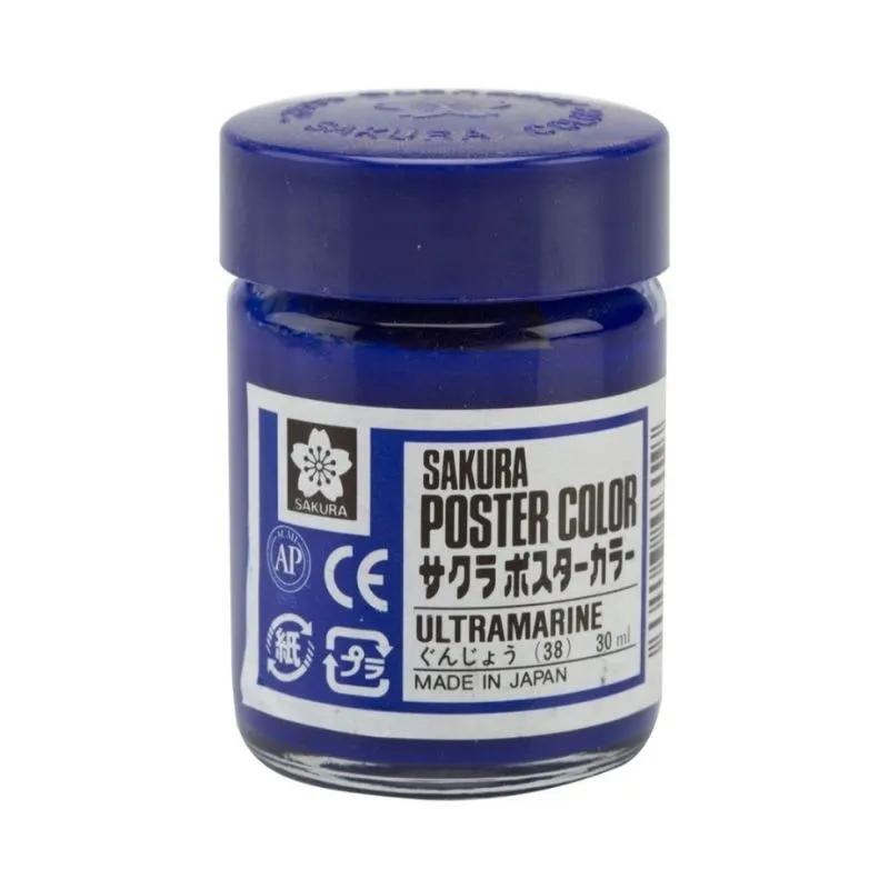 SAKURA - Témpera Profesional Poster Color Sakura Ultramarino 30ml