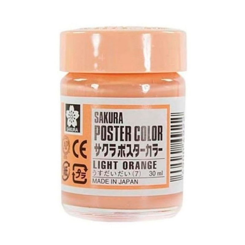 SAKURA - Témpera Profesional Poster Color Sakura Naranja Palido 30ml