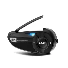 EJEAS - Intercomunicador Bluetooth Casco de moto Radio FM 800m Q2