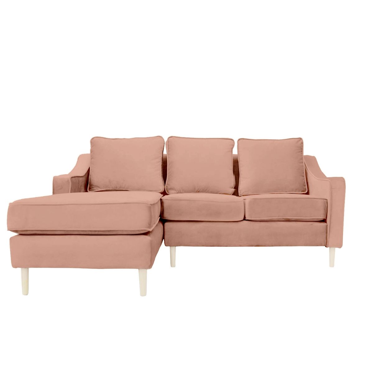 SOFAS HOME - SECCIONAL BARCELONA CHENILLE TIPO LINO PALO ROSA