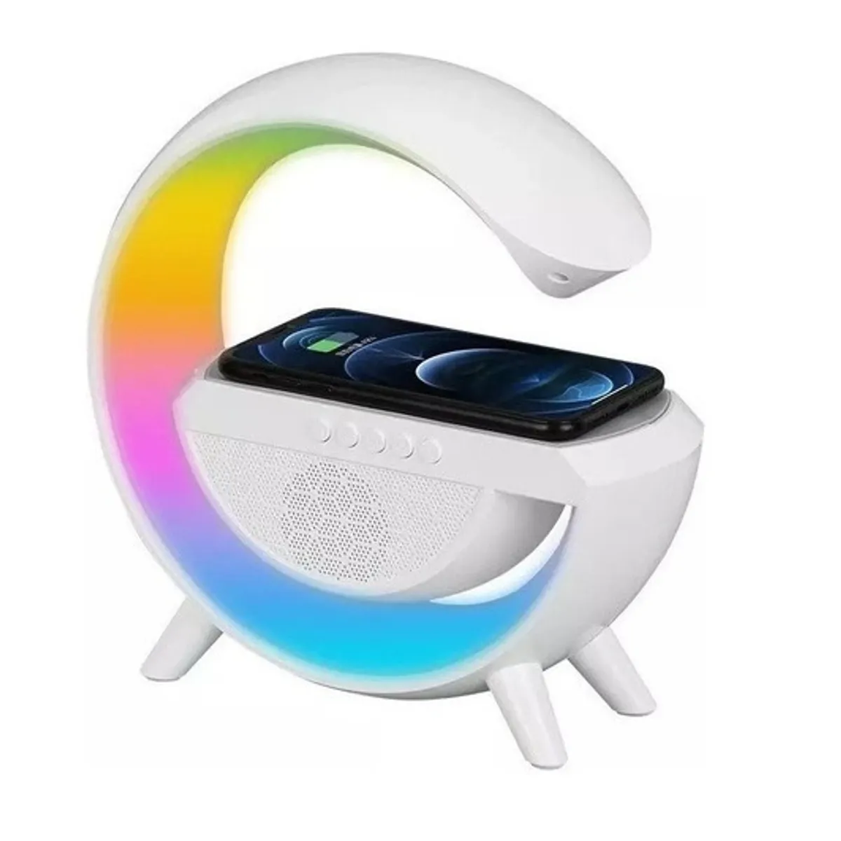 GENERICO - Lámpara De Mesa 3 en 1 Altavoz Bluetooth Inteligente Parlante Cargador