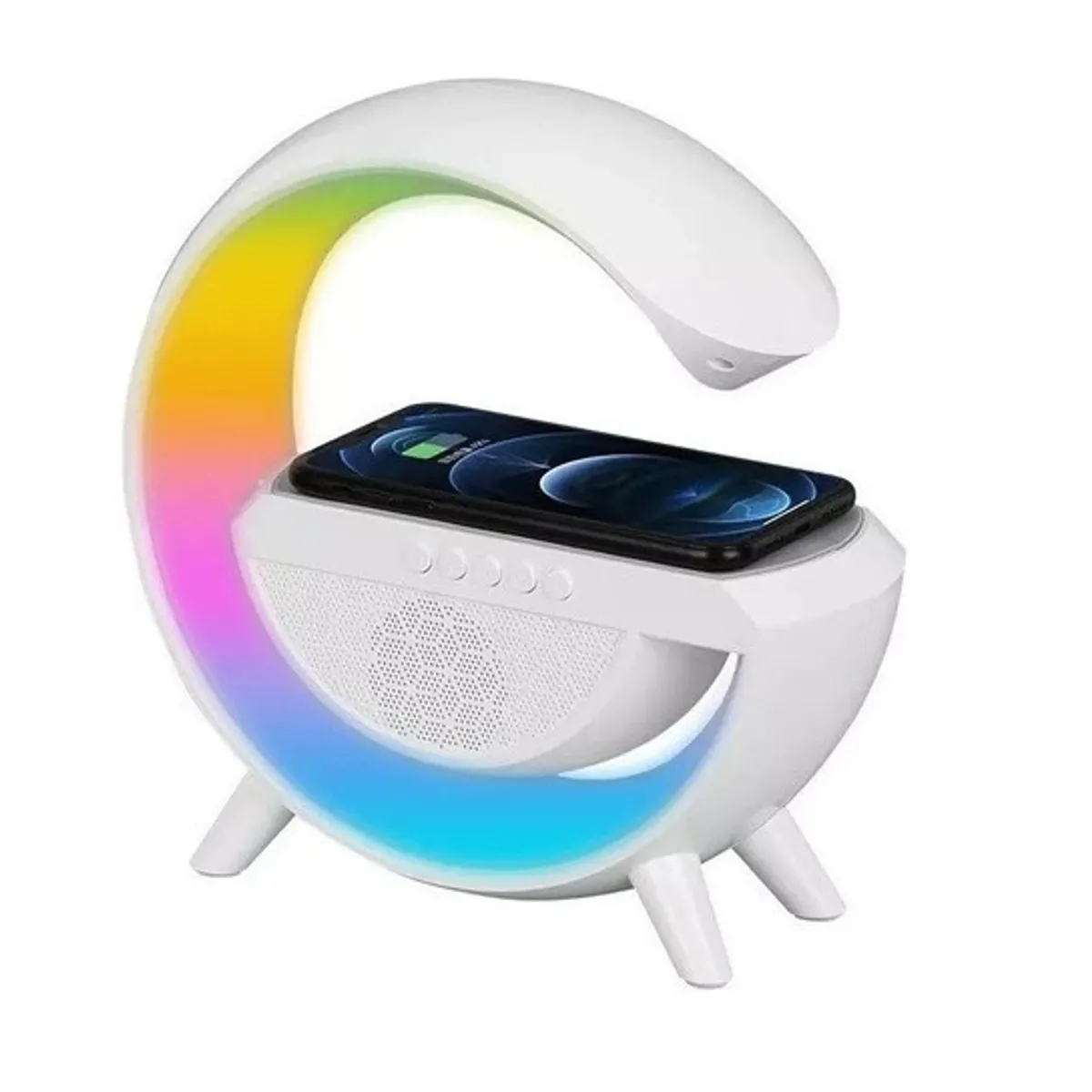 GENERICO - Lámpara De Mesa 3 en 1 Altavoz Bluetooth Inteligente Parlante Cargador