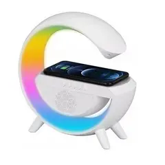 GENERICO - Lámpara De Mesa 3 en 1 Altavoz Bluetooth Inteligente Parlante Cargador