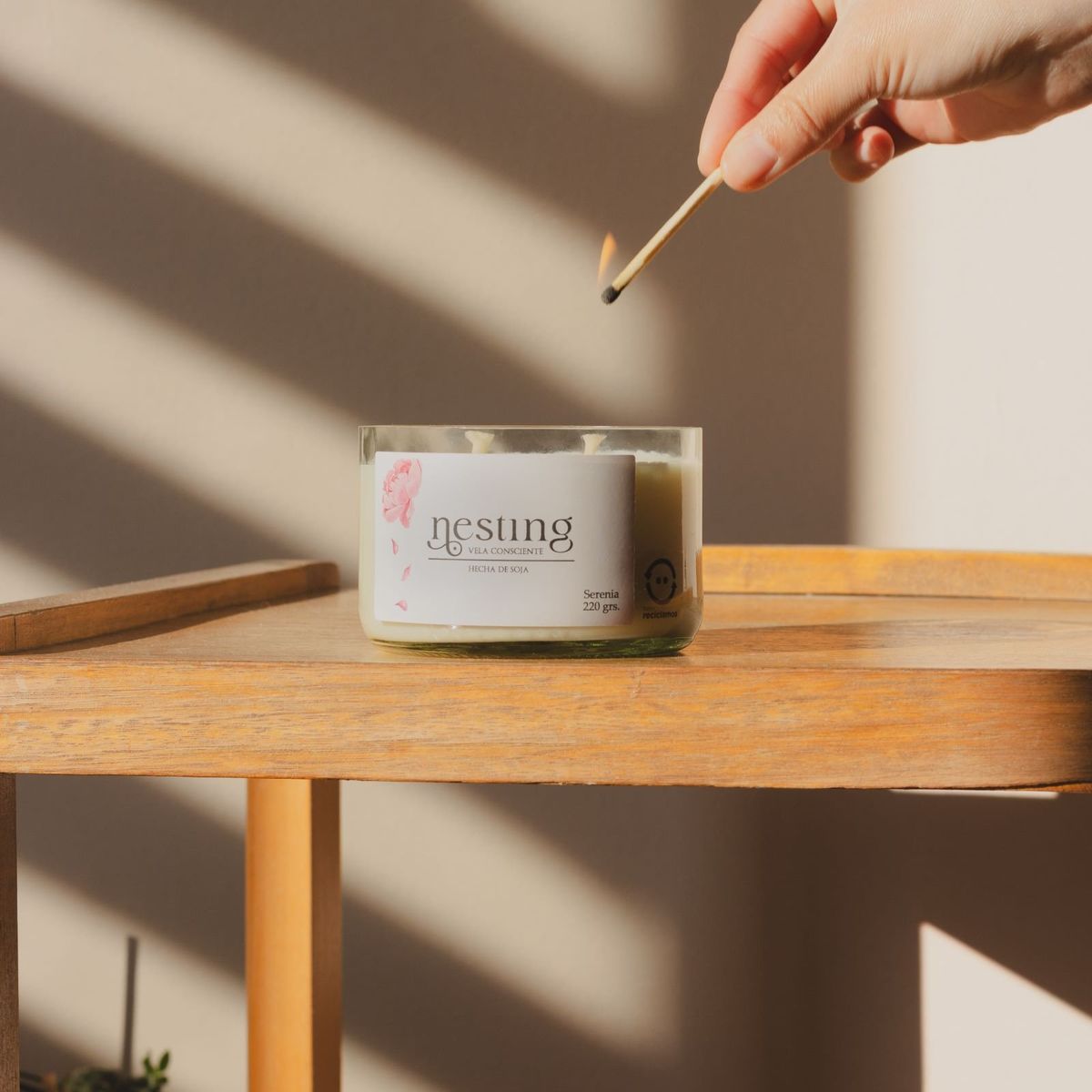 GENERICO - Vela Aromatica de cera de soja  Serenia  220 gramos