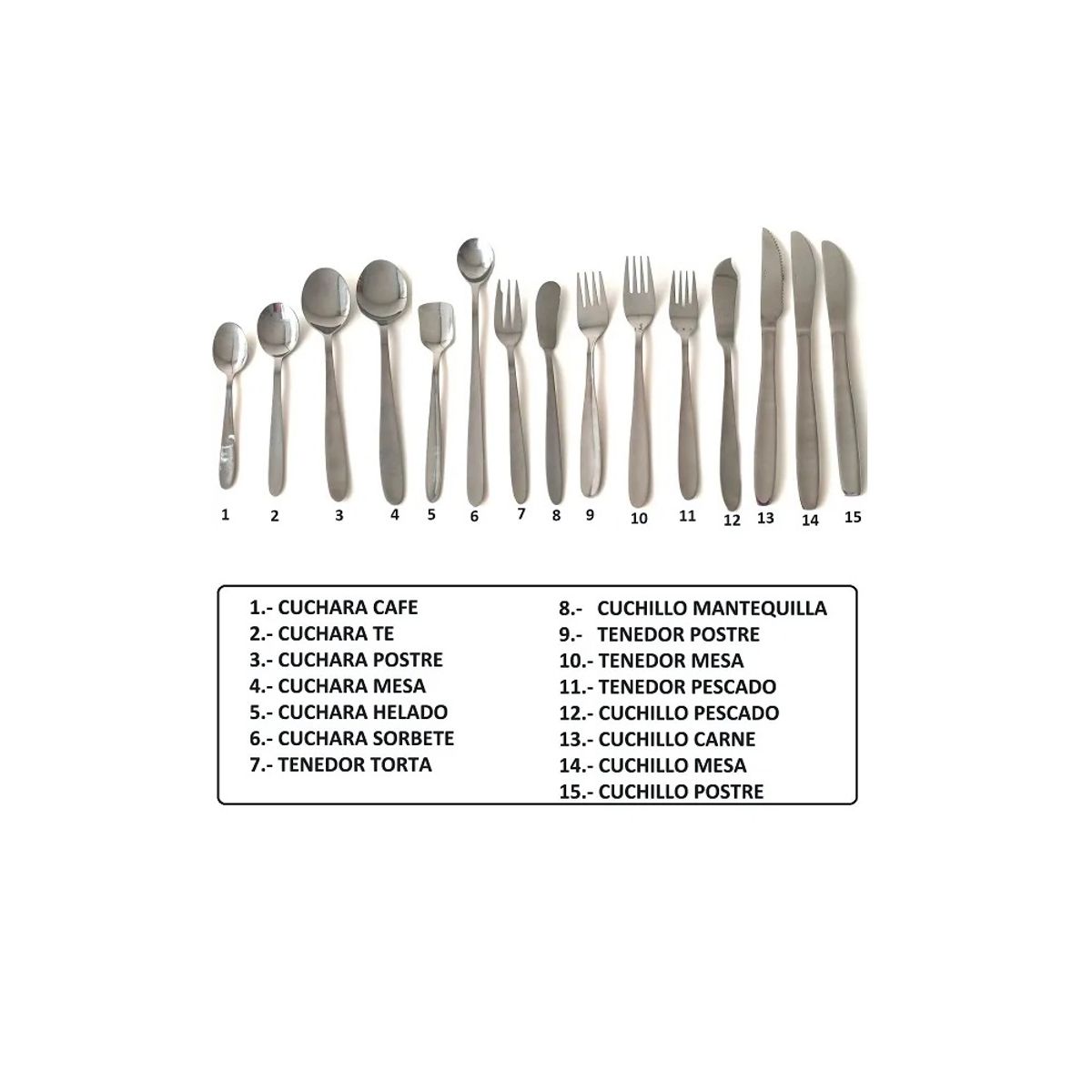 ATLANTIC - Set 6 Tenedor de Mesa Atlantic ATLANTIC