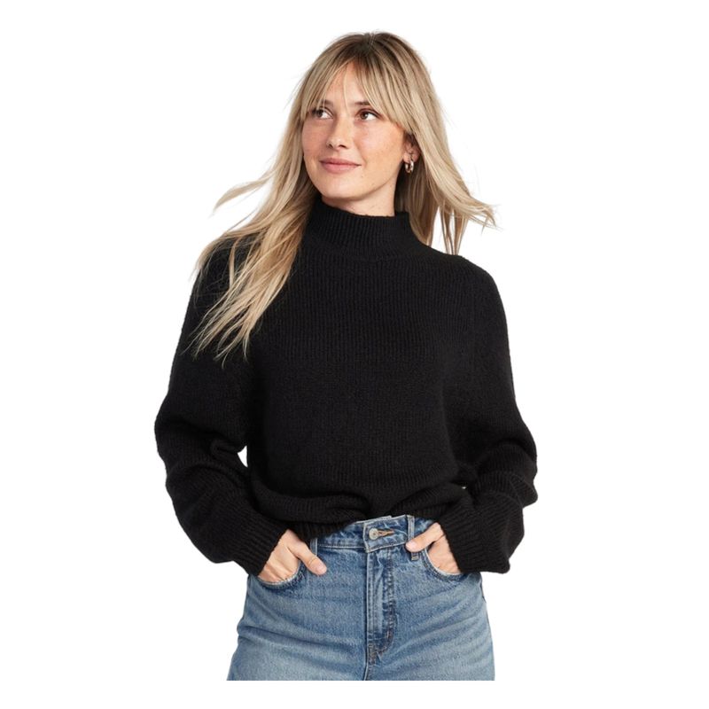 OLD NAVY - Chaleco Cozy Cuello Alto Negro OLD NAVY
