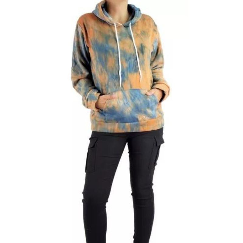 MPROPIA - Polerón Canguro Invierno Mujer Algodón Tie Dye. Colores 794