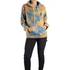 MPROPIA - Polerón Canguro Invierno Mujer Algodón Tie Dye. Colores 794