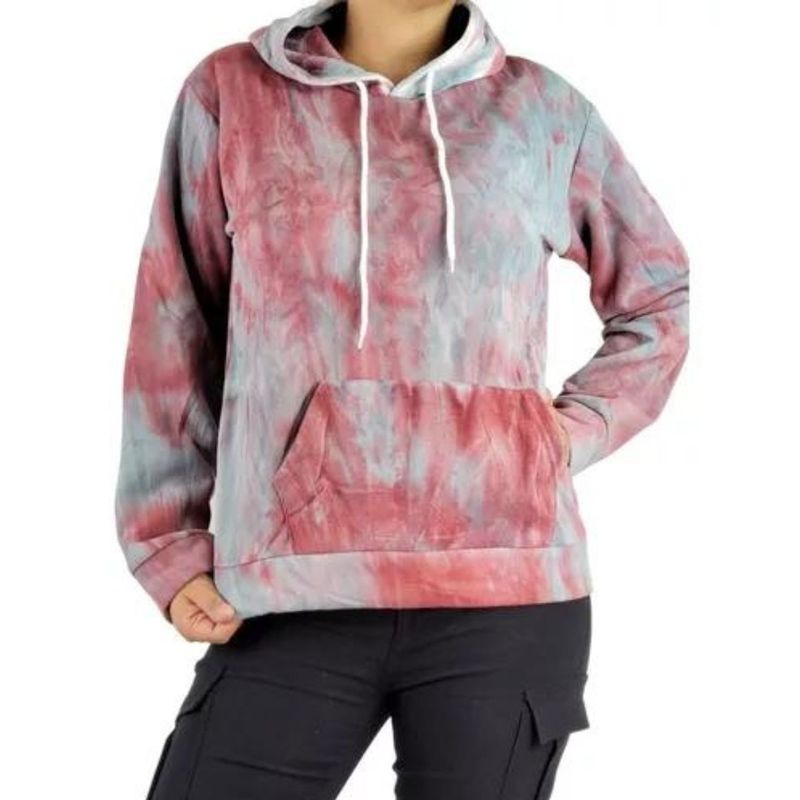 MPROPIA - Polerón Canguro Invierno Mujer Algodón Tie Dye. Colores 794