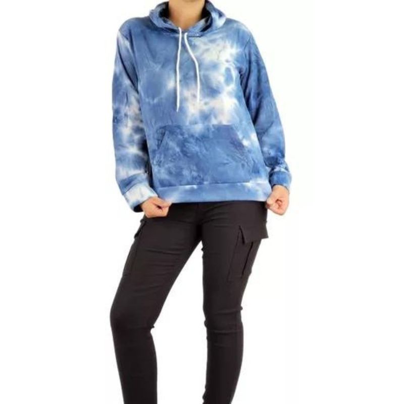 MPROPIA - Polerón Canguro Invierno Mujer Algodón Tie Dye. Colores 794