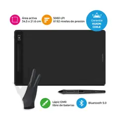 HUION - Tableta Gráfica Inspiroy Giano G930L Bluetooth 5.0 con Guante