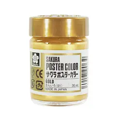 SAKURA - Témpera Profesional Poster Color Oro 30ml