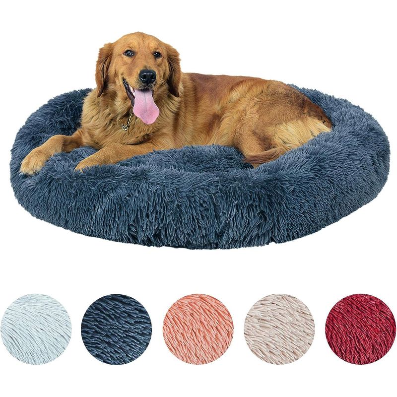 GENERICO - Cama Felpa Antiestres 90cm Xl Gigante Mascota