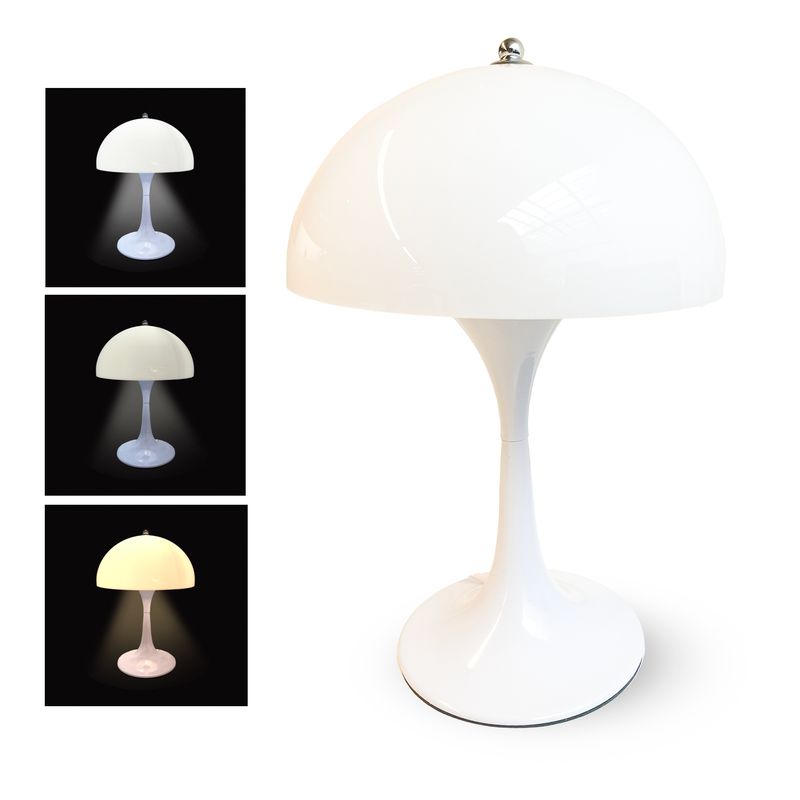 SANTU HOME & DECO - Lámpara LED Velador Mesa Dormitorio 3 Niveles Intensidad