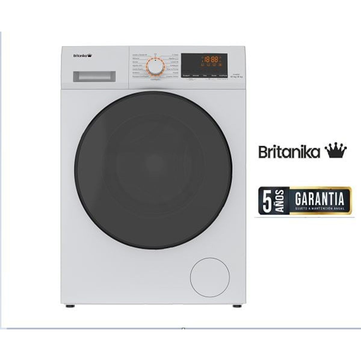 BRITANIKA - Lavadora Secadora Galanz Carga Frontal 10 Kg