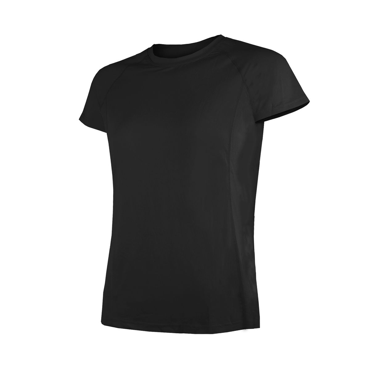 ANDESLAND OUTDOOR APPAREL - Polera Dry Fit Manga Corta Panel Malla Espalda Cape Negro Mujer