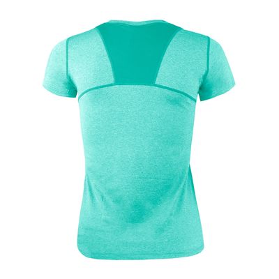 Imagen 2 del producto Polera Dry Fit Manga Corta Panel Malla Espalda Cape Turquesa Mujer