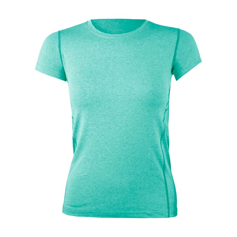 ANDESLAND OUTDOOR APPAREL - Polera Dry Fit Manga Corta Panel Malla Espalda Cape Turquesa Mujer